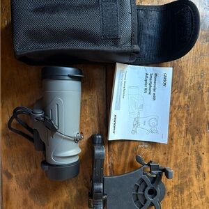 Gray Monocular with Smartphone Adapter Kit